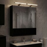  Kupaonski ormar s ogledalom Zidne Crni hrast 60 x 14.5 x 70 cm | shoptok.hr