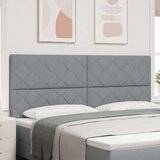 vidaXL naslon za glavu dizajn dijamantnih blokova svjetlosivi 200 cm poliester | shoptok.hr