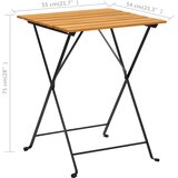 Bistro stol 55 x 54 x 71 cm od masivnog bagremovog drva | shoptok.hr