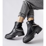 Gemre Black ankle boots with chain Muqaddim | Shoptok.si