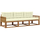  Set vanjskih sofa 3 kom. Prirodna i krem | shoptok.hr