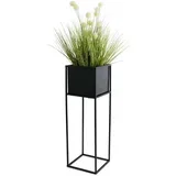 Stalak za cveće 70 x 24 cm, crni