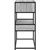vidaXL Konzolna mizica siva sonoma 90x35x80 cm inženirski les | Shoptok.si