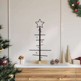 vidaXL Metalna božićna jelka Crna 60 cm Čelik s praškastim premazom | shoptok.hr