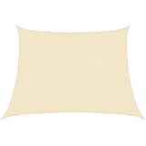 vidaXL Jedro za zaštitu od sunca 160 g/m² krem 4/5 x 3 m HDPE | shoptok.hr