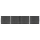 vidaXL komplet ograjnih panelov wpc 699x146 cm siv | Shoptok.si