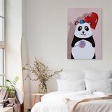  Slika - Panda with a Balloon (1 Part) Vertical 60x90 Akustična | shoptok.hr
