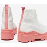 Resti Women's boots on a thicker sole in white and pink Korlic-Shoes | Shoptok.si