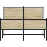 vidaXL Metalni okvir kreveta s uzglavljem i podnožjem 120 x 190 cm | shoptok.hr