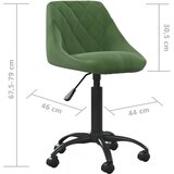  Uredska stolica tamnozelena baršunasta | Eponuda.com
