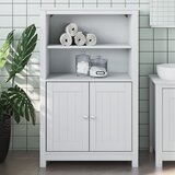  The Living Store Kopalniška omarica BERG bela 69,5x34x110 cm trdna borovina - Kopalniška Omarica, (21503138) | Shoptok.si