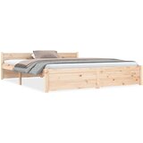 The Living Store Posteljni okvir trden les 150x200 cm - Posteljni Okvir, (21530134) | Shoptok.si