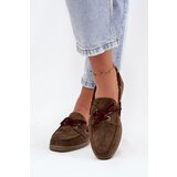 Boto Women's Loafers With Laces Dark Green Calivra | Shoptok.si