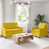  Set sofe 2 pcs Žuta Baršun | shoptok.hr