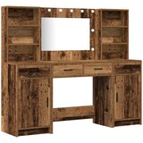  3-delna set za toaletno mizico iz starega lesa in inženirskega lesa, (22054991) | Shoptok.si