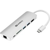 Sandberg USB-C Dock HDMI + LAN + SD + USB, 61W Cene