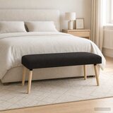  Klupa Jednobojno Crna 110 x 40 x 46 cm Bouclé | Eponuda.ba