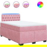 vidaXL Krevet s oprugama i madracem ružičasti 120 x 190 cm baršunasti | shoptok.hr