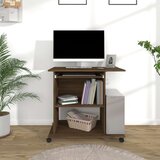 vidaXL Stol za računalo boja smeđeg hrasta 80 x 50 x 75 cm drveni | shoptok.hr