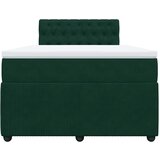  Krevet box spring s madracem tamnozeleni 120x190 cm baršunasti | shoptok.hr