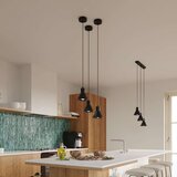  Sollux SL.0986 - Luster na sajli TALEJA 3xE27/60W/230V crni | Eponuda.com