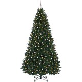  Umjetno božićno drvce tamnozeleno s kuglicama 270 cm | shoptok.hr