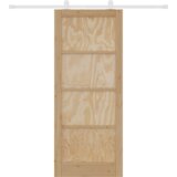 vidaXL Drsna vrata z kompletnim priborom 'ORKDAL'iz trdega lesa borovine, Notranja vrata 'ORKDAL'86x211x4 cm iz trdega lesa borovine | Shoptok.si