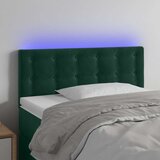  LED uzglavlje tamnozeleno 100x5x78/88 cm baršunasto | shoptok.hr