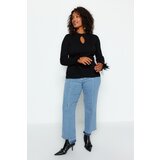 Trendyol Curve Black Knitted Detailed Corduroy Sweater Cijene