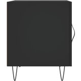  Noćni ormarić crni 40 x 40 x 50 cm od konstruiranog drva | shoptok.hr