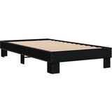  Okvir za krevet crni 100x200 cm konstruirano drvo i metal | shoptok.hr