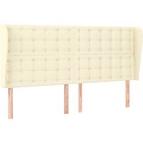  Uzglavlje s ušima krem 163x23x118/128 cm od umjetne kože | Eponuda.com
