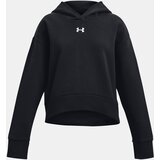 Under Armour Sweatshirt UA Rival Fleece Crop Hoodie - BLK - girls Cijene