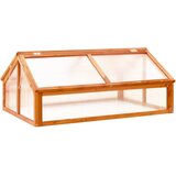 vidaXL Staklenik smeđa 114 x 80 x 50 cm od jelovine | shoptok.hr