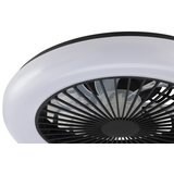 Brilliant LED prigušiva stropna svetiljka sa ventilatorom MONTERO LED/20W/230V crna + daljinski upravljač | Eponuda.com