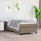  Krevet s oprugama i madracem smeđesivi 80x200 cm od tkanine Cijene