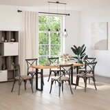  Noge za konzolni stol U-oblik 2 kom Crne 38 x (72-73) cm Čelik | shoptok.hr