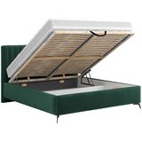 Hom`in OBLAZINJENA POSTELJA 160 cm x 200 cm , tekstil gozdno zelena | Shoptok.si