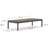 Kave Home Metalni vrtni stolić za kavu 63x149 cm Sorells – | shoptok.hr