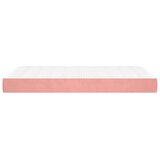 vidaXL Vzmetnica z žepkasto vzmetjo roza 120x200x20 cm žamet | Shoptok.si