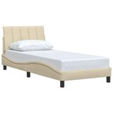  Okvir za krevet bez madraca Hanko krem 90x200cm od tkanine | shoptok.hr