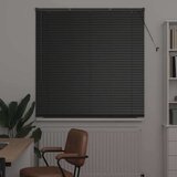 vidaXL Zavjesa za prozor sa zavjesama Ostalo Crna 135 x 175 cm Aluminij | shoptok.hr