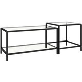 Furnova Čajna mizica 2 kosa prozorno kaljeno steklo, (21915617) | Shoptok.si