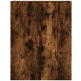 vidaXL Visoka komoda dimljeni hrast 69 5x34x180 cm konstruiranog drva - Dimljeni hrast 1 3 ladice | shoptok.hr