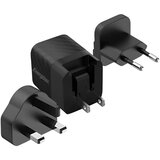 Energizer Omrežni polnilec GaN 4A USB-C 20W z več vtičnicami EU / UK / US, Črna, (5000007953) Cene