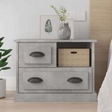  Nočna omarica betonsko siva 60x39x45 cm | Shoptok.si