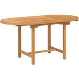vidaXL 5-delna jedilna garnitura iz trdnega lesa Teak | Shoptok.si