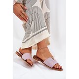 Boto Women's Flat Sandals With Decorative Details Purple Saliena | ePonuda.com