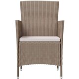  3-dijelni vrtni blagovaonski set od poliratana s jastucima bež | shoptok.hr