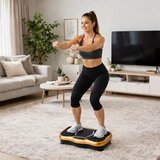 Lean Toys Vibracijska fitnes platforma za vadbo in vadbo z Bluetooth zvočniki | Shoptok.si